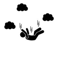 illustration of a falling stick figure vector