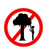 warning sign prohibited from picking fruit, prohibited from picking apples, oranges from trees vector