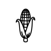 corn icon in line style vector