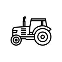 tractor icon in line style vector