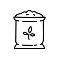 fertilizer icon in line style vector