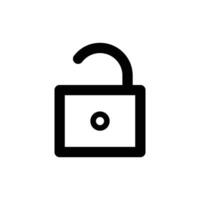 Lock icon, illustration, isolated on white background vector