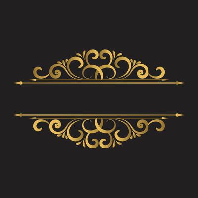royal title border or text frame ornament elements, Luxury vintage Border wedding invitation