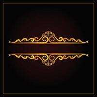 Royal Title Border Or Text Frame Ornament Elements Luxury vector