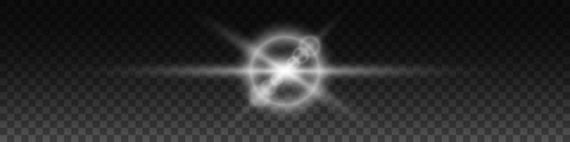 Explosive stellar flare isolated. White explosions with magical sparks and starlight for blazing sun and luminaries with geometric blur vector