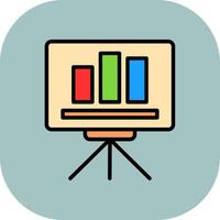 Presentation Board Icon vector