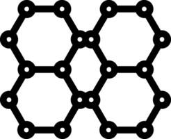 molecule structure Icon vector