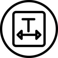 Text Size Icon vector