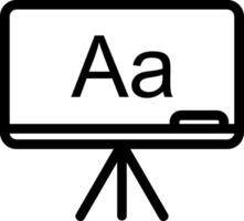 chalk board Icon vector