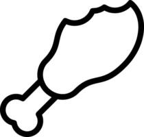 Chicken Leg Icon vector