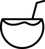 Coconut Drink Icon vector