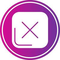 Interface Glyph Gradient Circle Icon vector