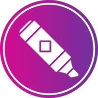 Highlighter Glyph Gradient Circle Icon vector