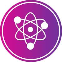 Neucleus Glyph Gradient Circle Icon vector