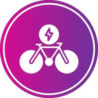 Bike Glyph Gradient Circle Icon vector