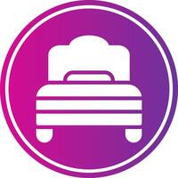 Rest Glyph Gradient Circle Icon vector