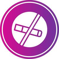 Smoking Free Glyph Gradient Circle Icon vector