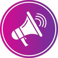 Mega Phone Glyph Gradient Circle Icon vector
