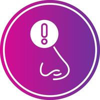 Difficulty Breathing Glyph Gradient Circle Icon vector