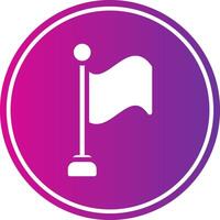 Flag Glyph Gradient Circle Icon vector