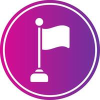 Flag Glyph Gradient Circle Icon vector