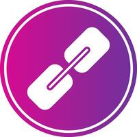 Hyperlink Glyph Gradient Circle Icon vector