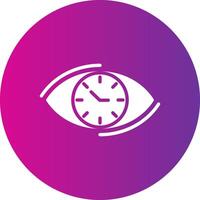 Visionary Glyph Gradient Circle Icon vector