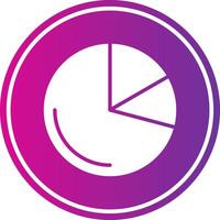 pie chart Glyph Gradient Circle Icon vector
