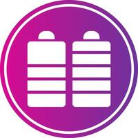 Battery Glyph Gradient Circle Icon vector