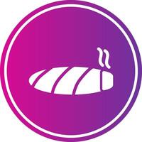 Cigar Glyph Gradient Circle Icon vector