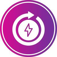 Renewable Energy Glyph Gradient Circle Icon vector
