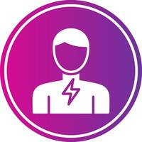 Sore Throat Glyph Gradient Circle Icon vector