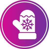 Gloves Glyph Gradient Circle Icon vector