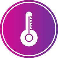 Thermometer Glyph Gradient Circle Icon vector