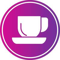 Coffee Glyph Gradient Circle Icon vector