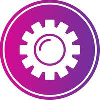 Setting Glyph Gradient Circle Icon vector