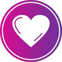 Passion Glyph Gradient Circle Icon vector