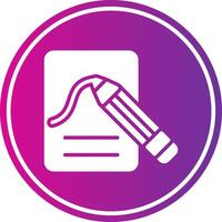 Sketch Glyph Gradient Circle Icon vector