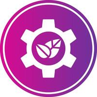 Gear Glyph Gradient Circle Icon vector