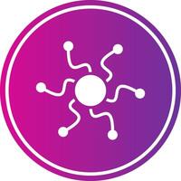 Connections Glyph Gradient Circle Icon vector