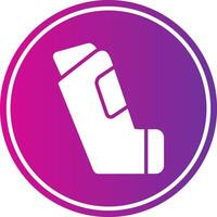 asthma Glyph Gradient Circle Icon vector