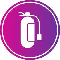 Fire Extinguisher Glyph Gradient Circle Icon vector
