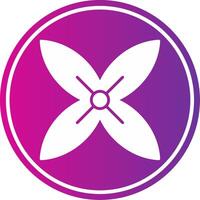 Bouvardia Glyph Gradient Circle Icon vector