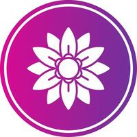Amaryllis Glyph Gradient Circle Icon vector