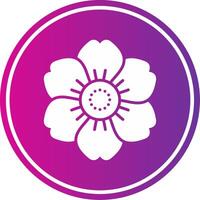 Nasturtium Glyph Gradient Circle Icon vector