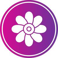 Chamomile Glyph Gradient Circle Icon vector