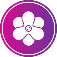 Hyacinth Glyph Gradient Circle Icon vector