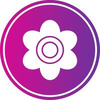 Violet Glyph Gradient Circle Icon vector