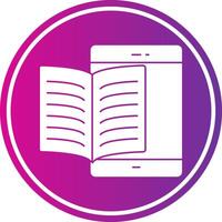 Elearning Glyph Gradient Circle Icon vector