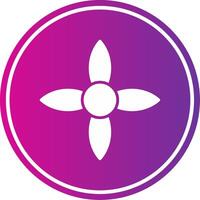 Ixora Glyph Gradient Circle Icon vector